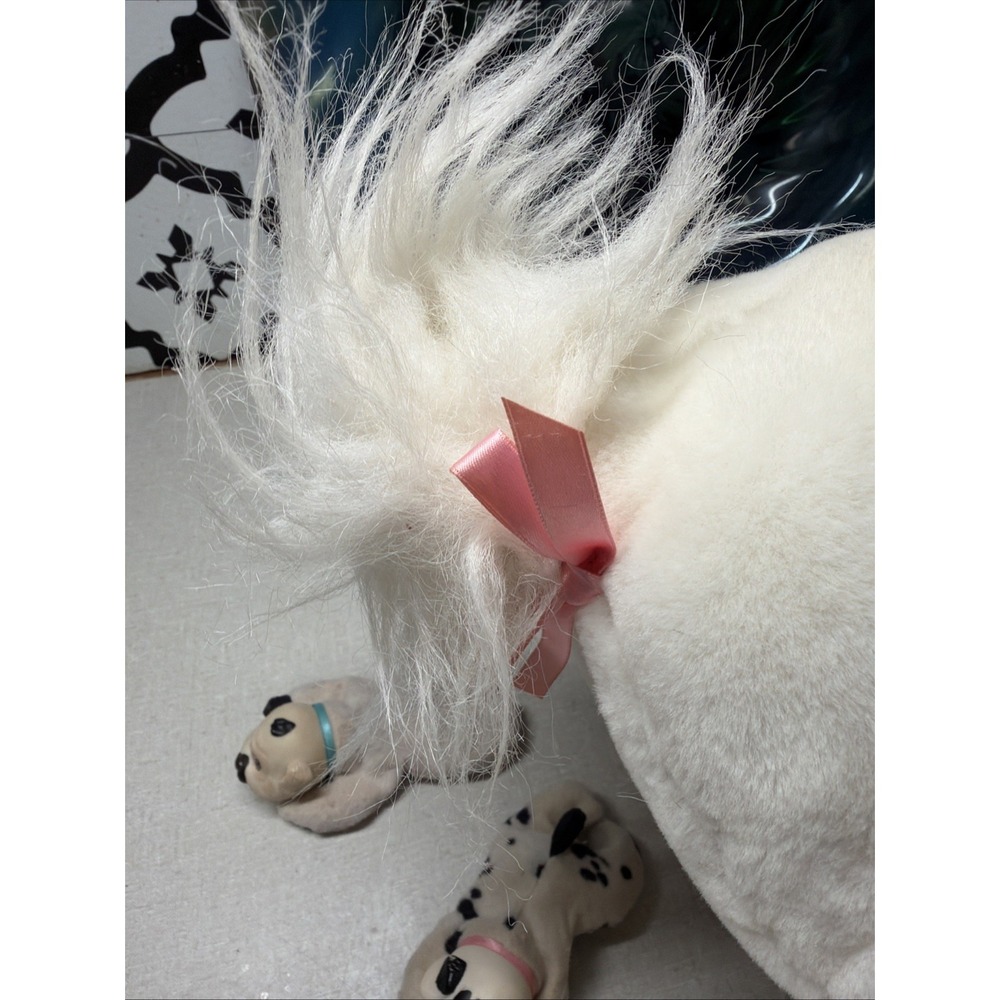 Rare Vintage 1991 Hasbro Puppy Surprise White Plush Mom Dog & 2 Puppies Toy Set - Picture 12 of 12